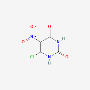 6-Chloro-5-nitropyrimidine-2,4-diol chemical structure (CAS 6630-30-4)