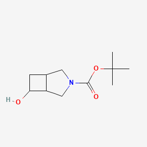 N-Boc-6-hydroxy-3-azabicyclo[3.2.0]heptane chemical structure (CAS 663172-78-9)