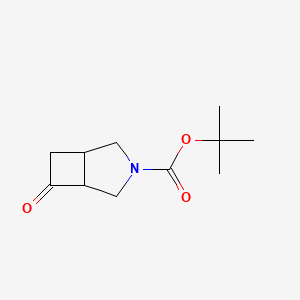 tert-Butyl 6-oxo-3-azabicyclo[3.2.0]heptane-3-carboxylate chemical structure (CAS 663172-80-3)