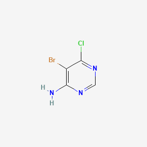 5-Bromo-6-chloropyrimidin-4-amine chemical structure (CAS 663193-80-4)