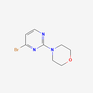 4-(4-Bromopyrimidin-2-yl)morpholine chemical structure (CAS 663194-10-3)