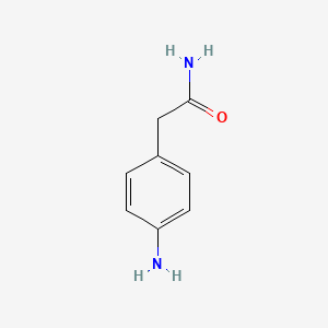 2-(4-Aminophenyl)acetamide chemical structure (CAS 6633-76-7)