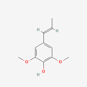 2,6-Dimethoxy-4-(prop-1-en-1-yl)phenol chemical structure (CAS 6635-22-9)