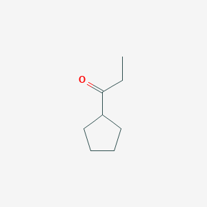 1-Cyclopentylpropan-1-one chemical structure (CAS 6635-67-2)
