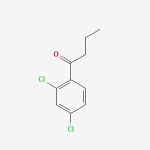 2',4'-Dichlorobutyrophenone chemical structure (CAS 66353-47-7)