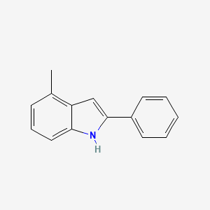 4-Methyl-2-phenyl-1H-indole chemical structure (CAS 66354-67-4)