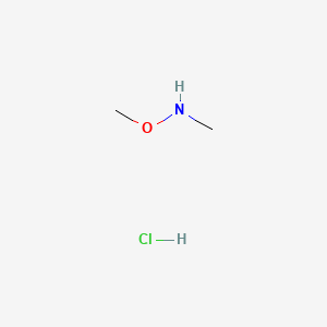 N,O-Dimethylhydroxylamine hydrochloride chemical structure (CAS 6638-79-5)
