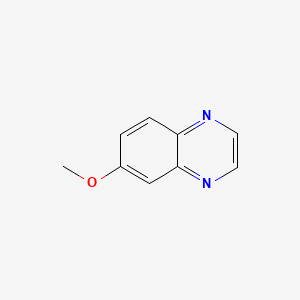 6-Methoxyquinoxaline chemical structure (CAS 6639-82-3)