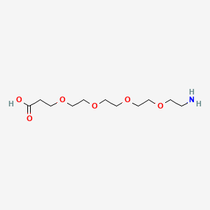 1-Amino-3,6,9,12-tetraoxapentadecan-15-oic acid chemical structure (CAS 663921-15-1)