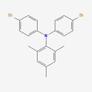 N,N-Bis(4-bromophenyl)-2,4,6-trimethylaniline chemical structure (CAS 663943-27-9)