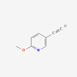5-Ethynyl-2-methoxypyridine chemical structure (CAS 663955-59-7)