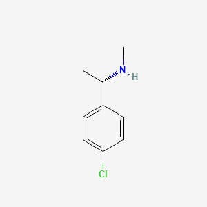 [(1S)-1-(4-chlorophenyl)ethyl]methylamine chemical structure (CAS 66399-57-3)