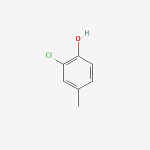 2-Chloro-4-methylphenol chemical structure (CAS 6640-27-3)