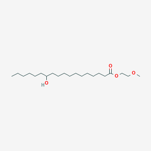2-Methoxyethyl 12-hydroxyoctadecanoate chemical structure (CAS 6641-84-5)