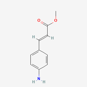 (E)-Methyl 3-(4-aminophenyl)acrylate chemical structure (CAS 66417-26-3)