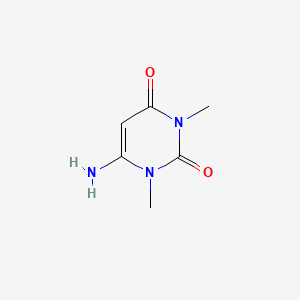 6-Amino-1,3-dimethylpyrimidine-2,4(1H,3H)-dione chemical structure (CAS 6642-31-5)