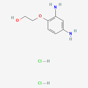 2-(2,4-Diaminophenoxy)ethanol dihydrochloride chemical structure (CAS 66422-95-5)