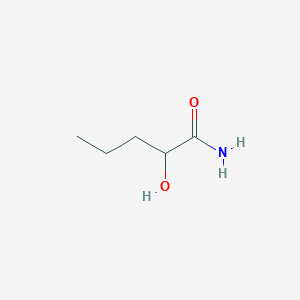 2-Hydroxypentanamide chemical structure (CAS 66461-72-1)