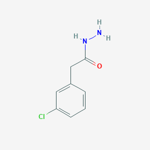 2-(3-Chlorophenyl)acetohydrazide chemical structure (CAS 66464-86-6)