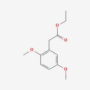 Ethyl 2-(2,5-dimethoxyphenyl)acetate chemical structure (CAS 66469-86-1)