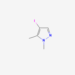 4-Iodo-1,5-dimethyl-1H-pyrazole chemical structure (CAS 6647-96-7)