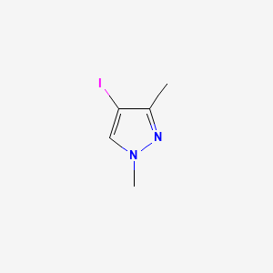4-Iodo-1,3-dimethyl-1H-pyrazole chemical structure (CAS 6647-97-8)