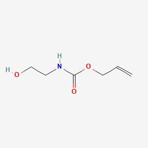 Allyl (2-hydroxyethyl)carbamate chemical structure (CAS 66471-00-9)