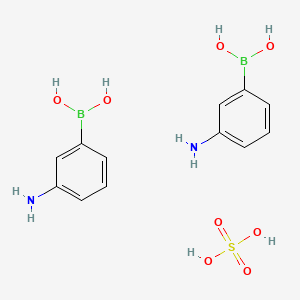 (3-Aminophenyl)boronic acid sulfate (2:1) chemical structure (CAS 66472-86-4)