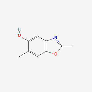 2,6-Dimethylbenzo[d]oxazol-5-ol chemical structure (CAS 66481-29-6)