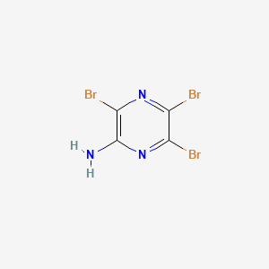 3,5,6-Tribromopyrazin-2-amine chemical structure (CAS 66490-61-7)