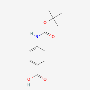 Boc-4-Abz-OH chemical structure (CAS 66493-39-8)