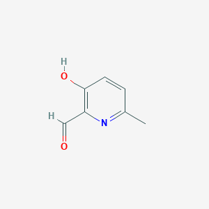 3-Hydroxy-6-methylpyridine-2-carbaldehyde chemical structure (CAS 66497-42-5)