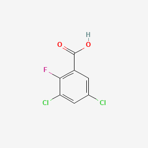 3,5-Dichloro-2-fluorobenzoic Acid chemical structure (CAS 665022-07-1)