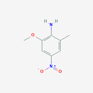 2-Methoxy-6-methyl-4-nitroaniline chemical structure (CAS 665053-99-6)