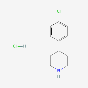 4-(4-Chlorophenyl)piperidine hydrochloride chemical structure (CAS 6652-06-8)