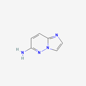 Imidazo[1,2-b]pyridazin-6-amine chemical structure (CAS 6653-96-9)