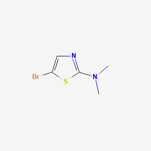 5-Bromo-N,N-dimethylthiazol-2-amine chemical structure (CAS 66571-60-6)