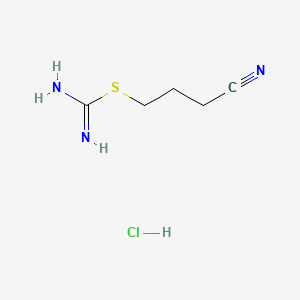 3-Cyanopropyl carbamimidothioate hydrochloride chemical structure (CAS 66592-89-0)