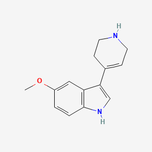 5-Methoxy-3-(1,2,3,6-tetrahydropyridin-4-yl)-1H-indole chemical structure (CAS 66611-26-5)