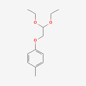 1-(2,2-Diethoxyethoxy)-4-methylbenzene chemical structure (CAS 66614-56-0)