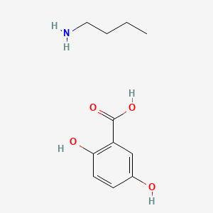 2,5-DIhydroxybenzoic acid butylamine salt chemical structure (CAS 666174-80-7)