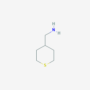 (Tetrahydro-2H-thiopyran-4-yl)methanamine chemical structure (CAS 666263-17-8)
