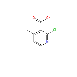 2-Chloro-4,6-dimethylnicotinic acid chemical structure (CAS 66662-48-4)
