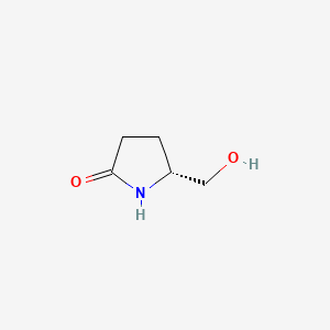 (R)-(-)-5-(Hydroxymethyl)-2-pyrrolidinone chemical structure (CAS 66673-40-3)