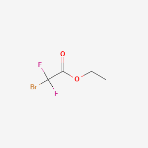 Ethyl 2-bromo-2,2-difluoroacetate chemical structure (CAS 667-27-6)