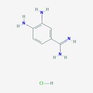 3,4-Diaminobenzimidamide hydrochloride chemical structure (CAS 66717-58-6)
