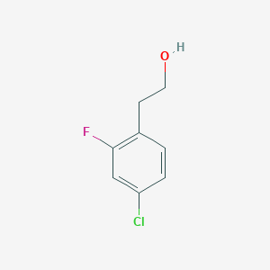2-(4-Chloro-2-fluorophenyl)ethanol chemical structure (CAS 667461-51-0)
