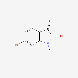 6-Bromo-1-methylindoline-2,3-dione chemical structure (CAS 667463-64-1)