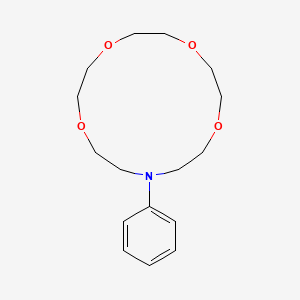 13-Phenyl-1,4,7,10-tetraoxa-13-azacyclopentadecane chemical structure (CAS 66750-10-5)