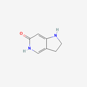 2,3-Dihydro-1H-pyrrolo[3,2-c]pyridin-6(5H)-one chemical structure (CAS 66751-33-5)